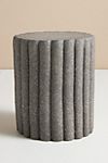 Channel Tufted Ceramic Stool #1