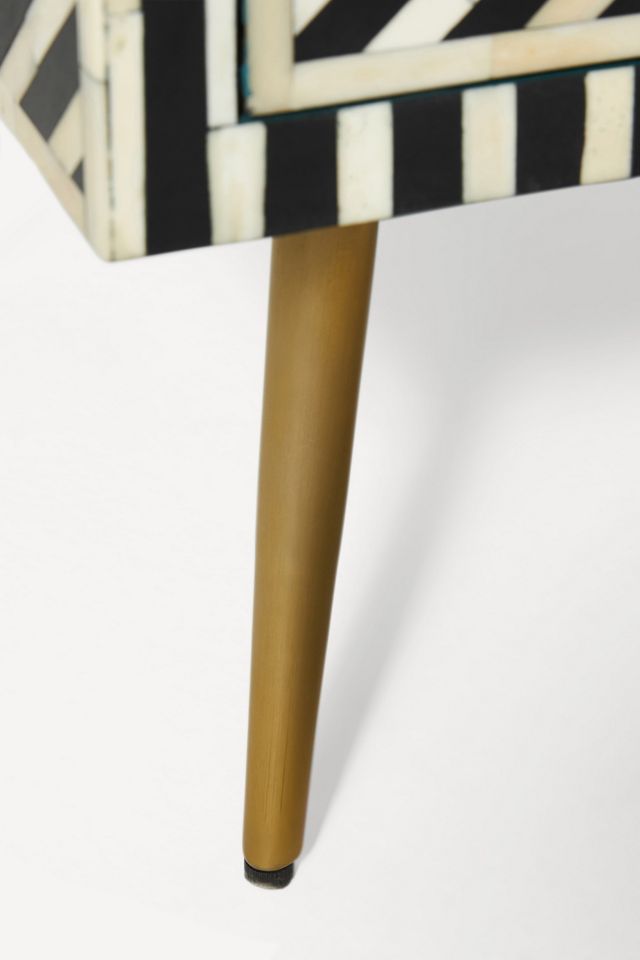 Optical Inlay Entryway Cabinet #5