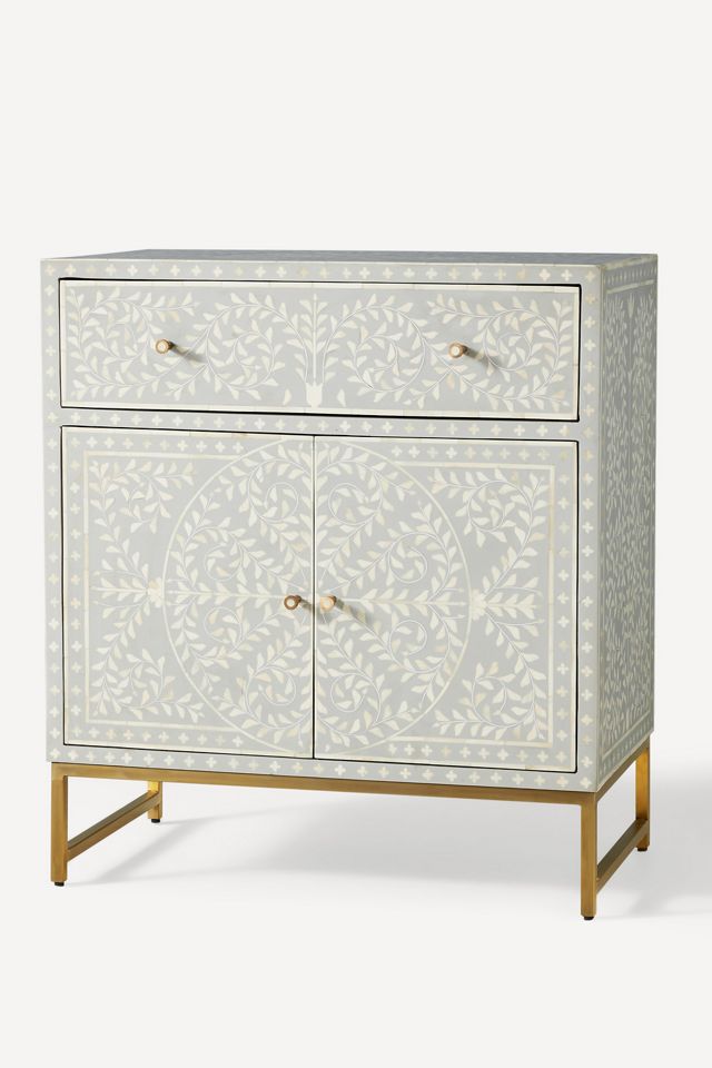 Scroll Vine Inlay Entryway Cabinet #2