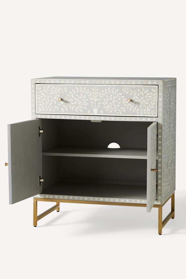 Scroll Vine Inlay Entryway Cabinet #3