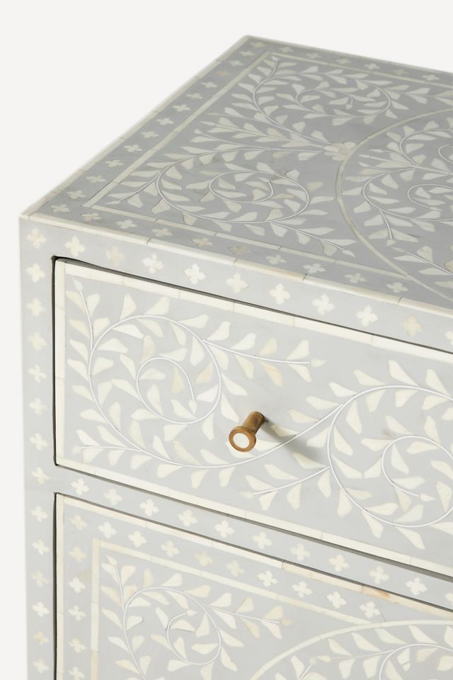 Scroll Vine Inlay Entryway Cabinet #4