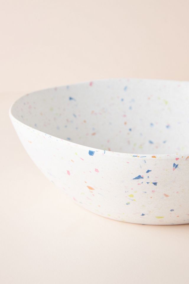 Selby Terrazzo Bamboo Melamine Serving Bowl #1