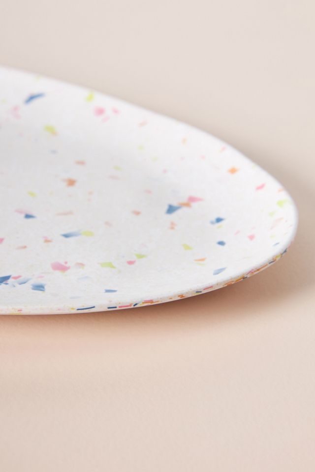 Selby Terrazzo Bamboo Melamine Serving Platter #1