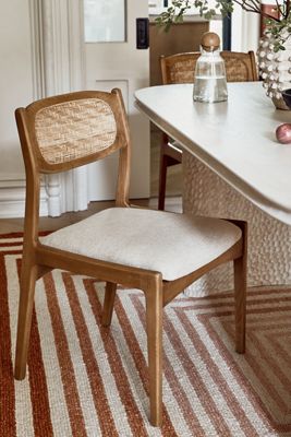 Zoey Caned Armless Dining Chair