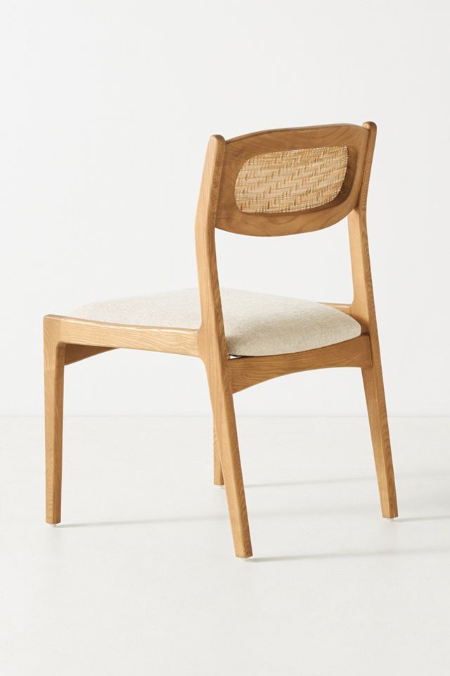 Zoey Caned Armless Dining Chair #4