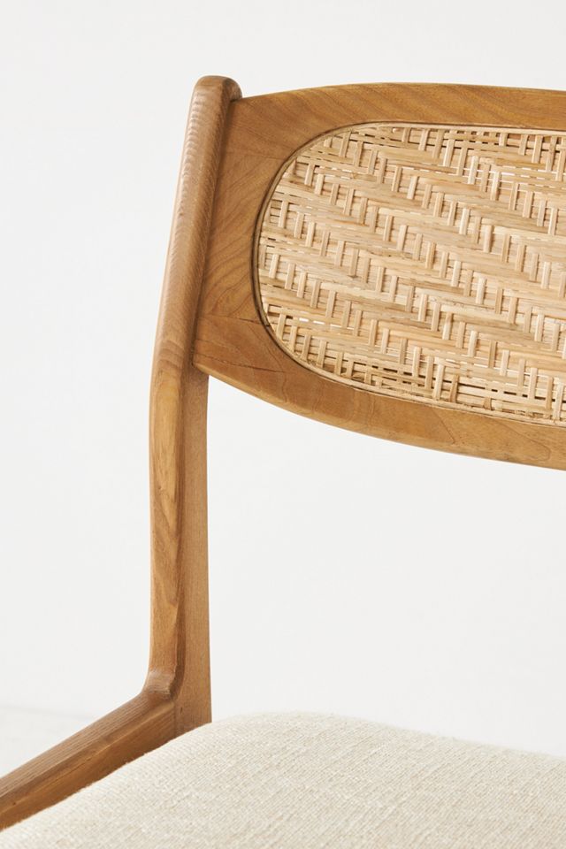 Zoey Caned Armless Dining Chair #6