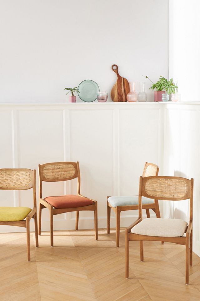 Zoey Caned Armless Dining Chair #6