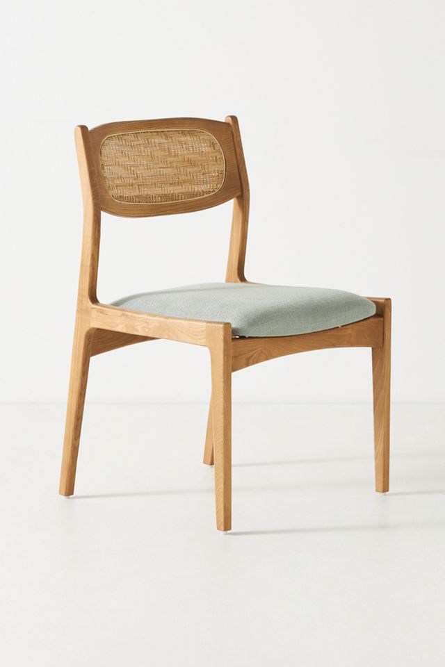 Zoey Caned Armless Dining Chair #1