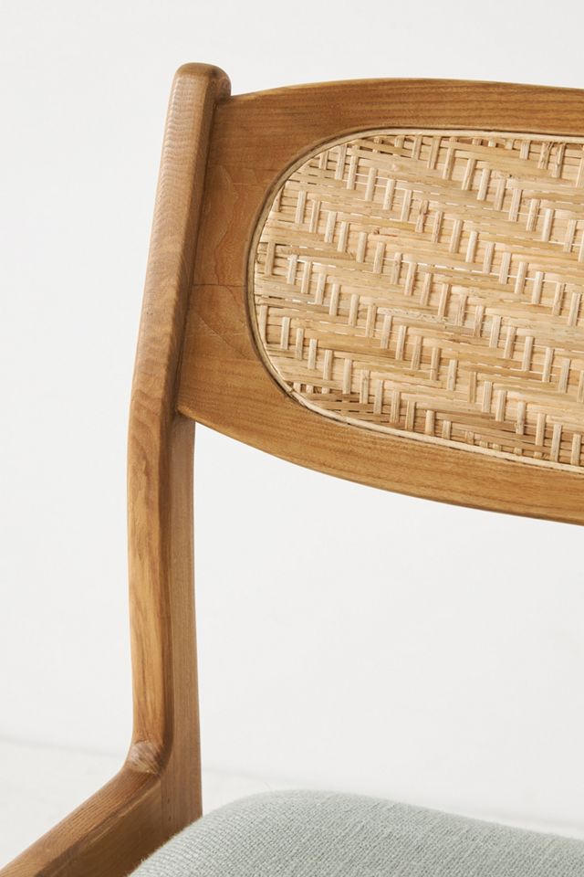 Zoey Caned Armless Dining Chair #5