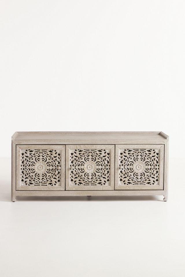 Handcarved Lombok Storage Bench #1