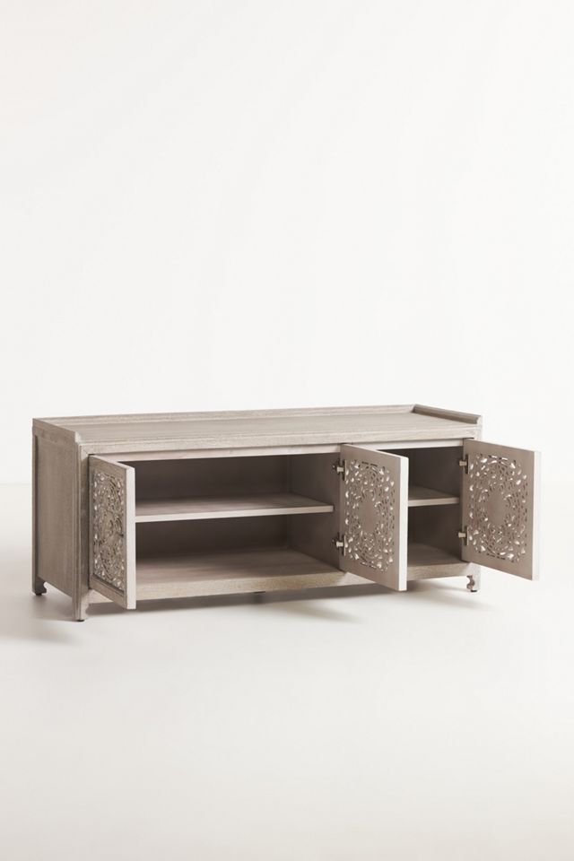 Handcarved Lombok Storage Bench #3
