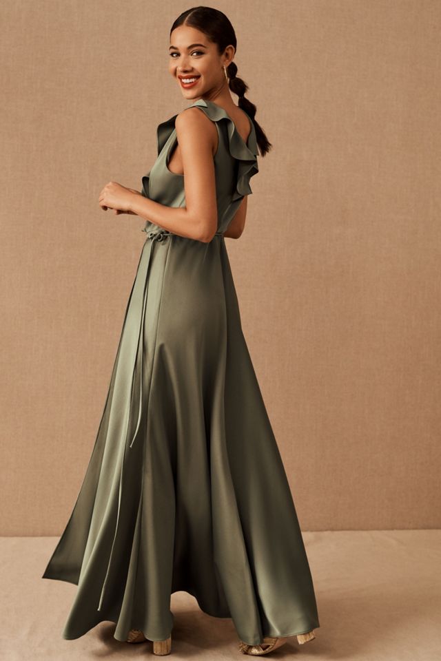 Tansy Satin Maxi Dress #1