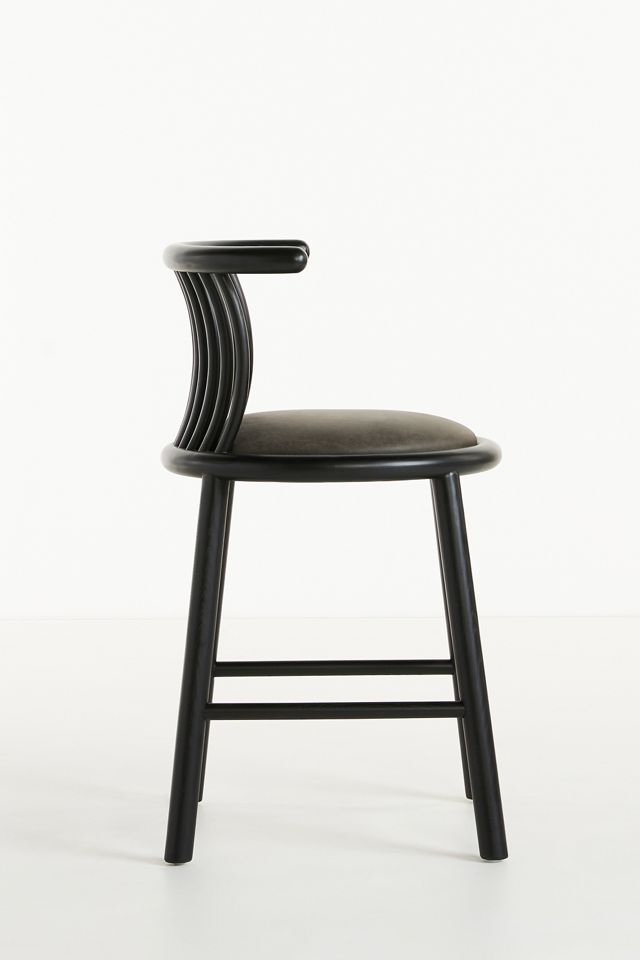 Mathilde Leather Counter Stool #2
