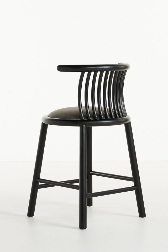 Mathilde Leather Counter Stool #3