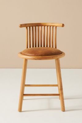 Mathilde Leather Counter Stool