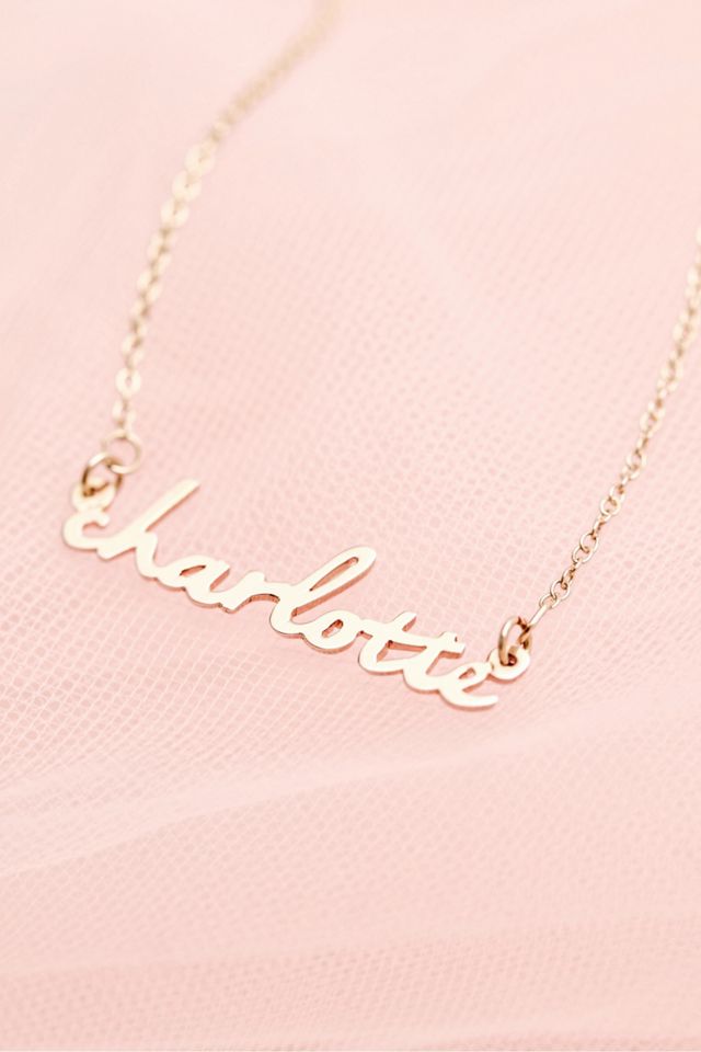 Brook & York Custom Mini Nameplate Necklace