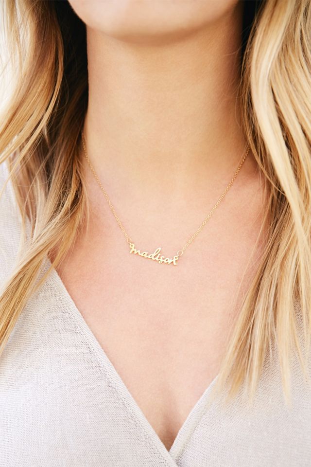 Brook & York Custom Mini Nameplate Necklace #4