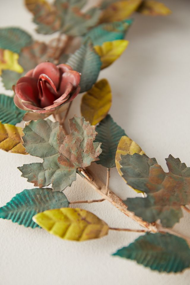 Rose + Leaf Iron Wreath #3