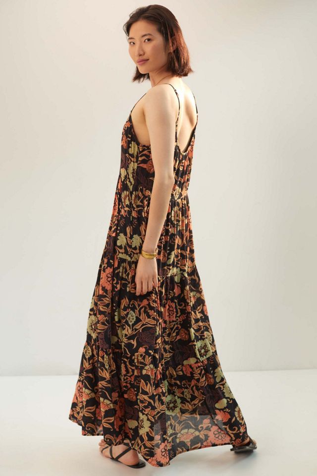 knee length dresses for ladies Petal and Pup Women's Tully Maxi Dress - Berry Floral