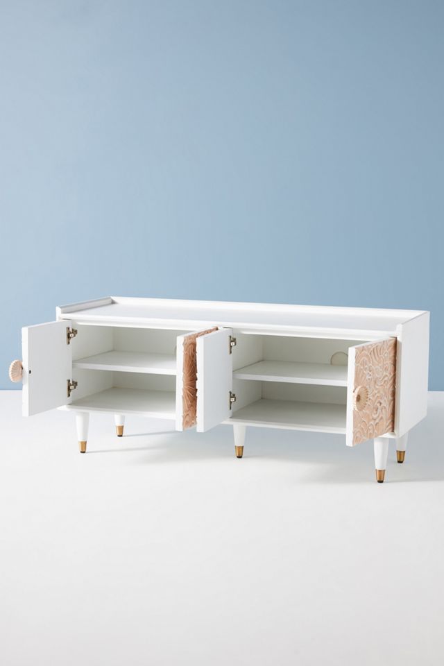 Handcarved Gulliver Storage Bench #2