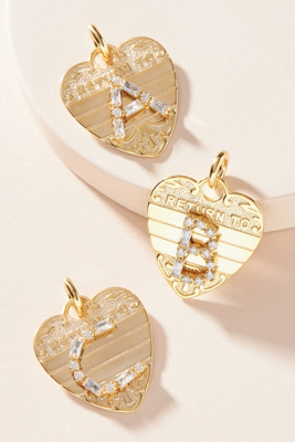Build-A-Necklace Monogram Heart Charm | Anthropologie