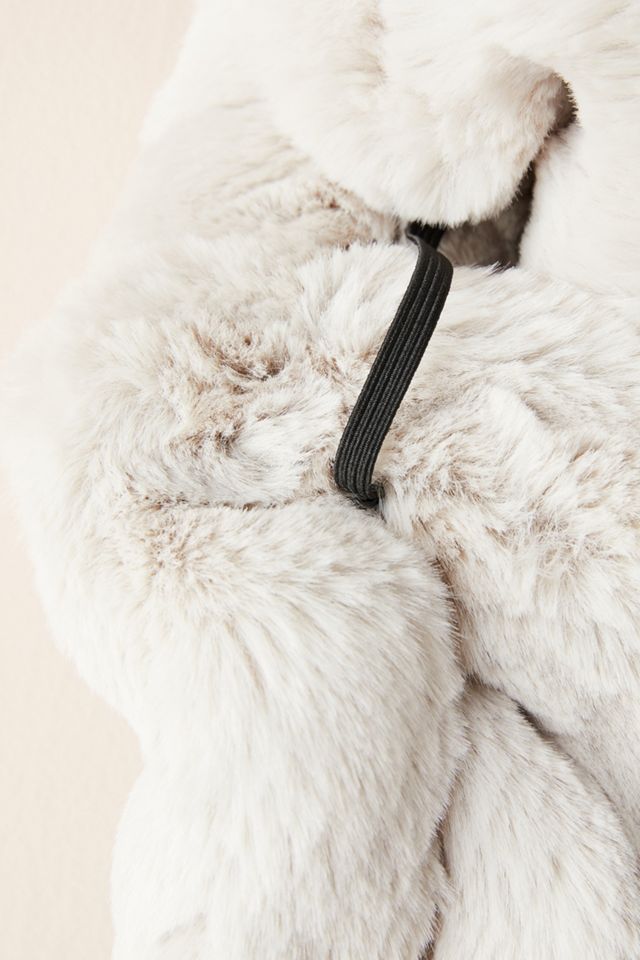 Ruffled Faux Fur Scarf #1