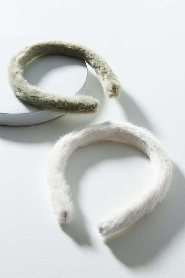 Alpine Faux Fur Headband Set