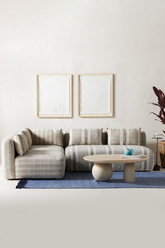 Boro Stripe Kori Modular Armless Chair #1