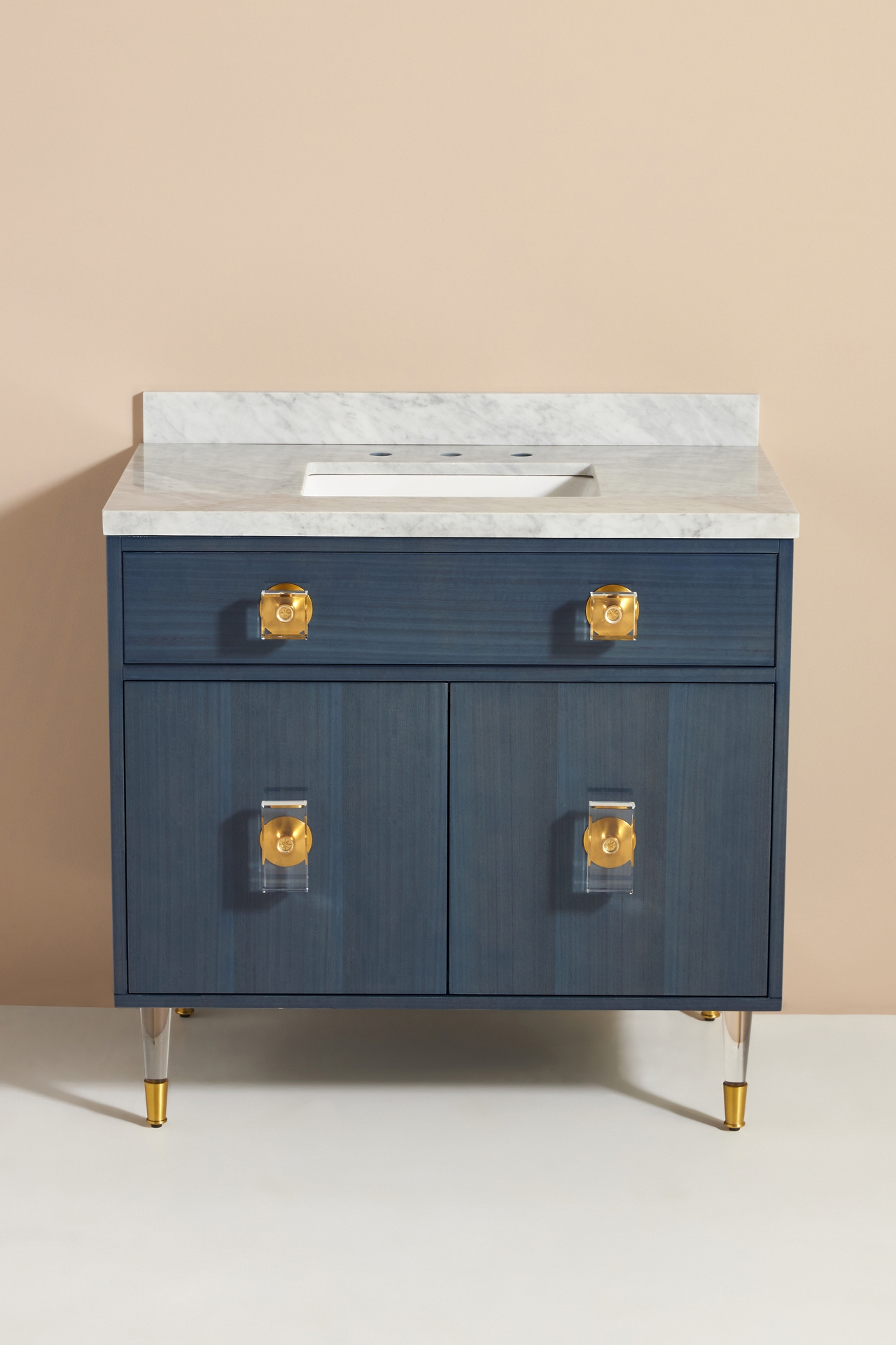 Lacquered Regency Single Bathroom Vanity