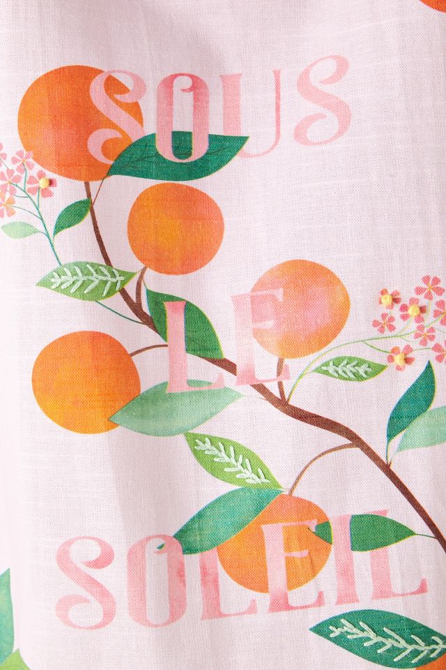 Carly Watts Clementine Dish Towel #1