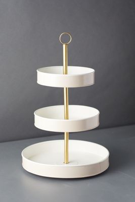 Enamel 3-Teir Tray