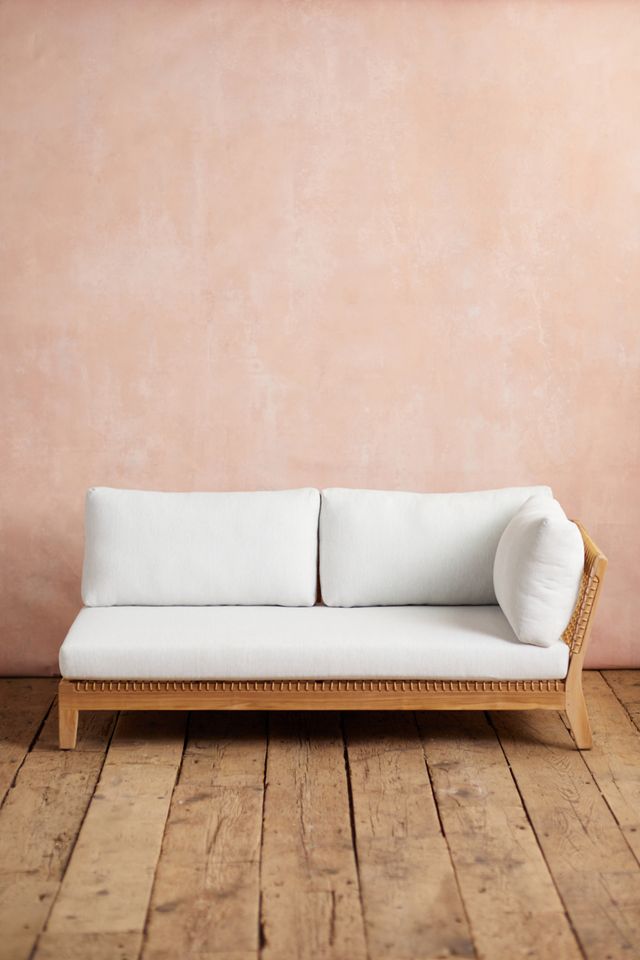 Sonoma Woven Teak Settee, Right Arm #2