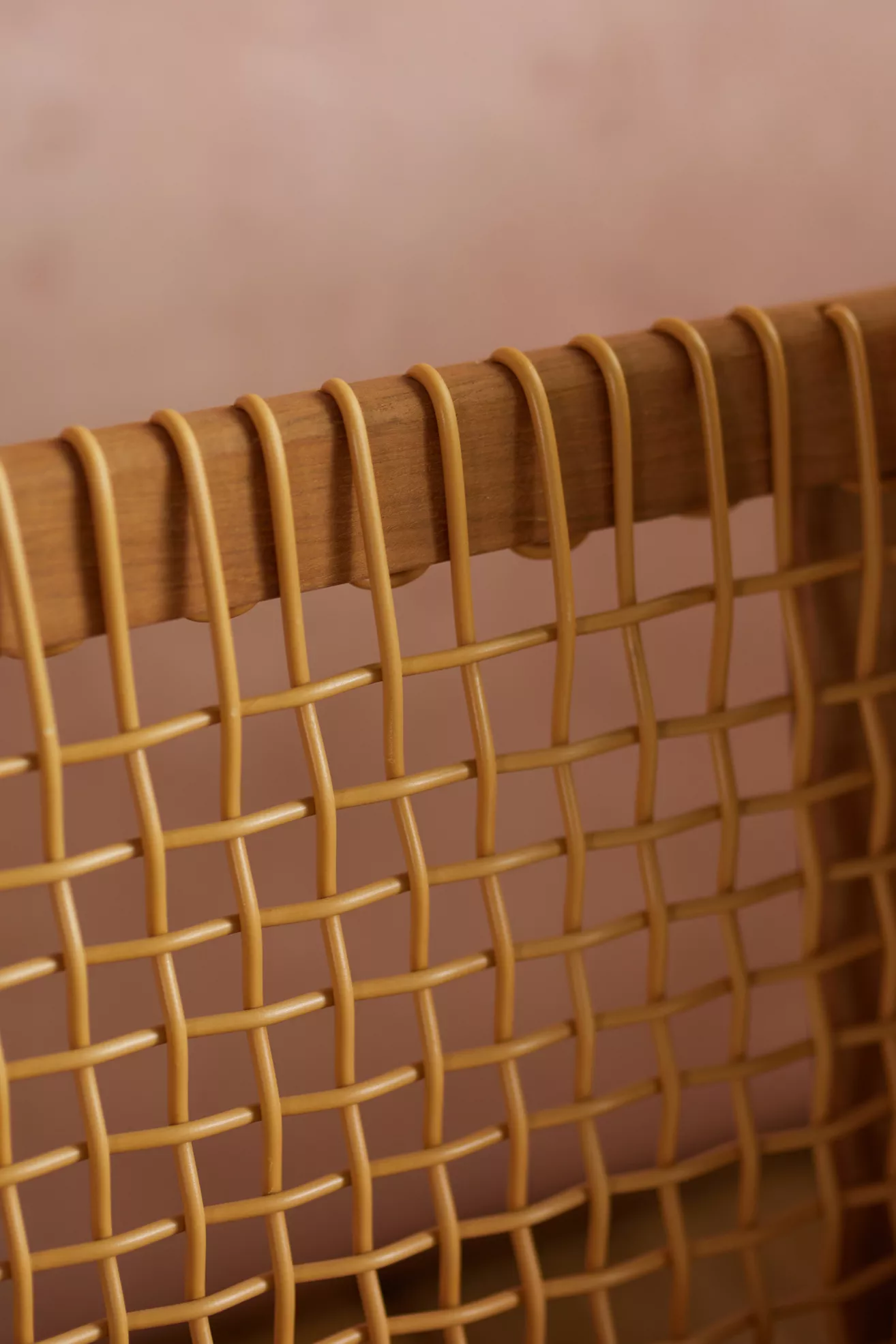 woven wooden frame close-up
