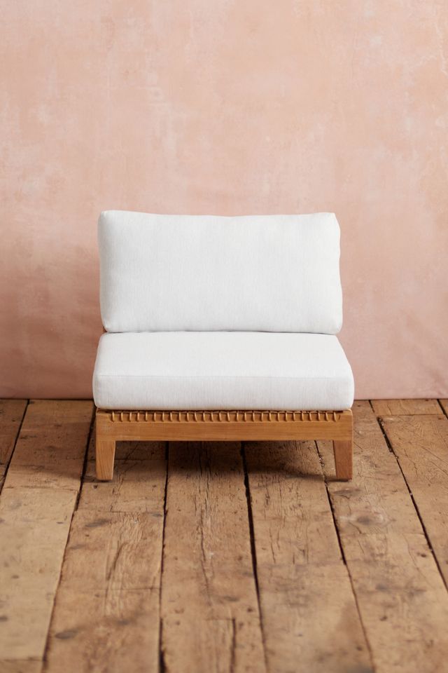 Sonoma Woven Teak Armless Chair #2