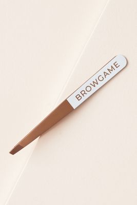 Browgame Prestige Rose Gold Slanted Tweezer