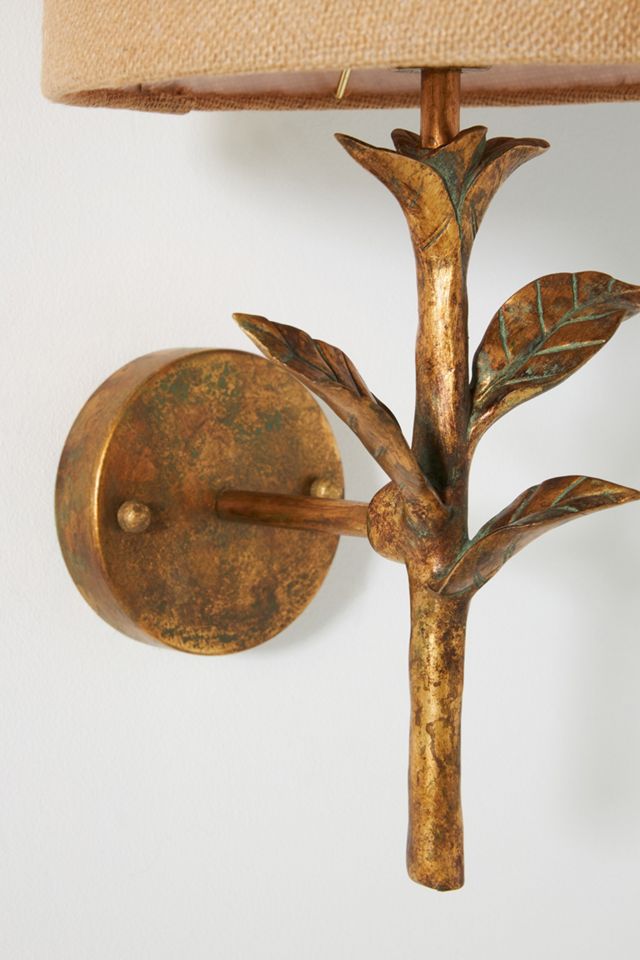 Grow Sconce - Antique Floral Wall Light for Home Decor