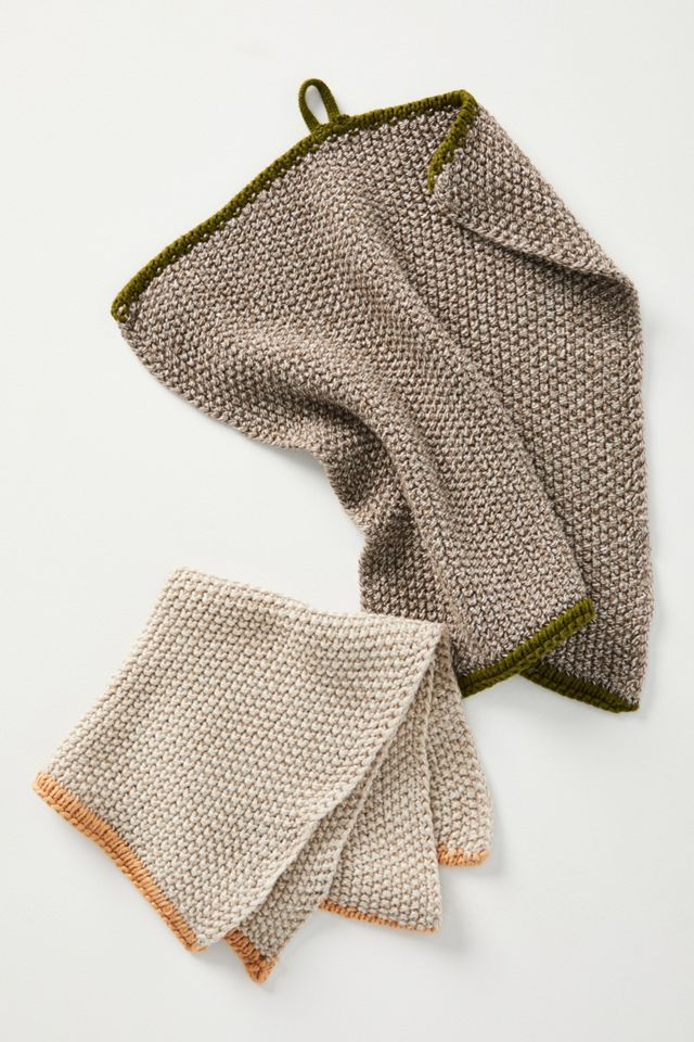 Candace Knit Dishcloths, Set of 2