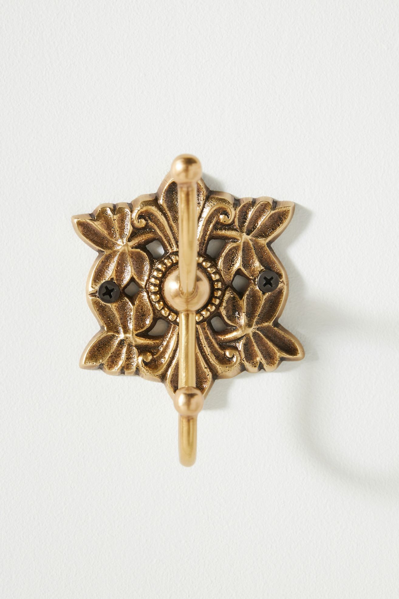 Primrose Bath Hook - Brass, One Size