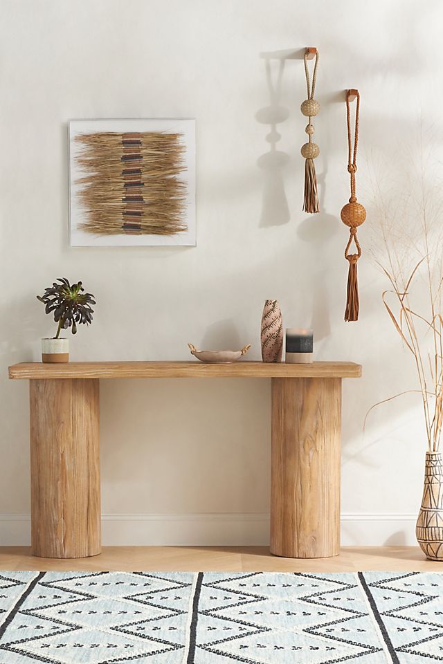 Margate Reclaimed Wood Console Table, Reclaimed Pine Console Table