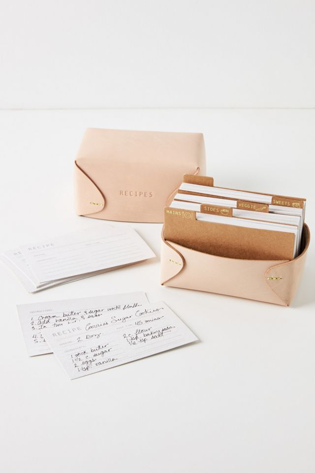 Clover Leather Recipe Box #2
