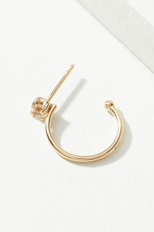Topaz Huggie Hoop Earrings #2