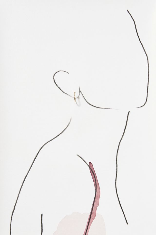 Topaz Huggie Hoop Earrings #3