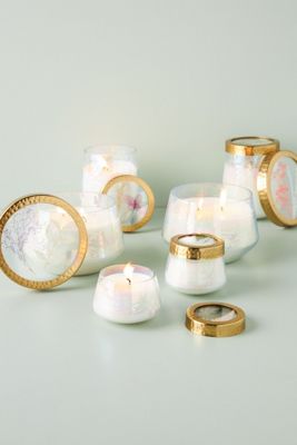 Floral Press Candle
