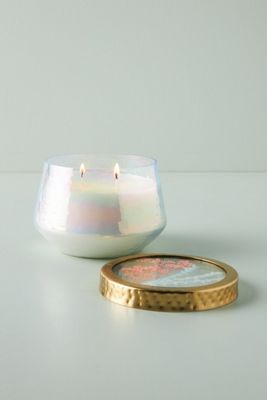 Floral Press Candle