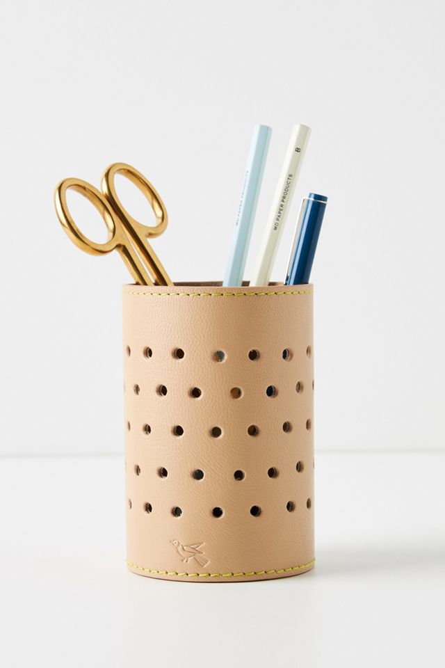 Carina Leather Pencil Cup