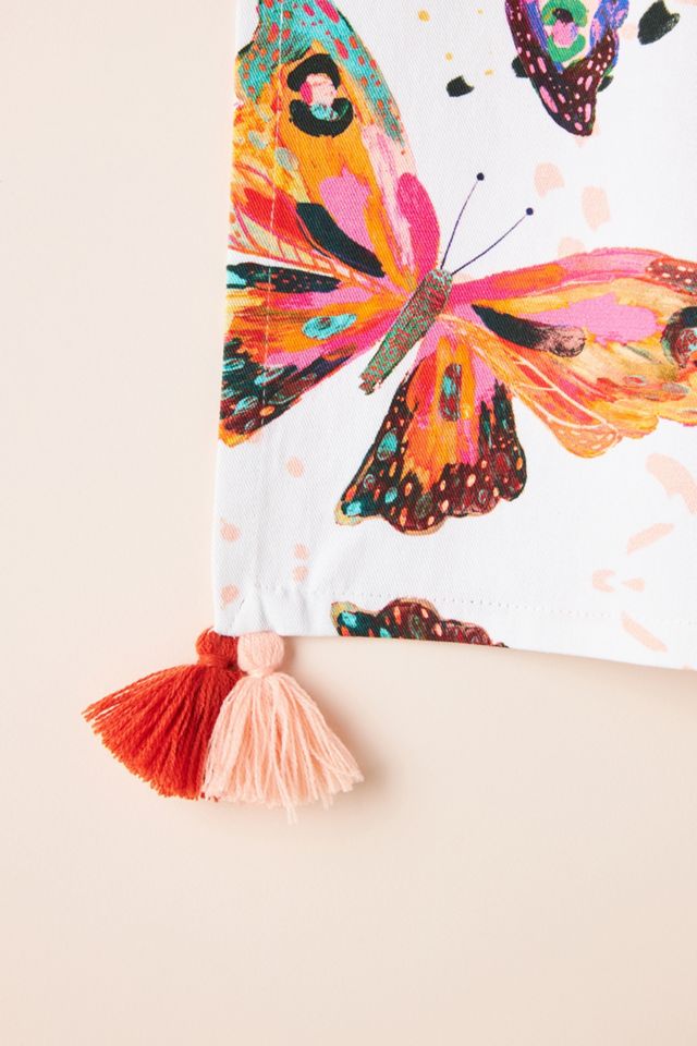 EttaVee Butterfly Dish Towel #1