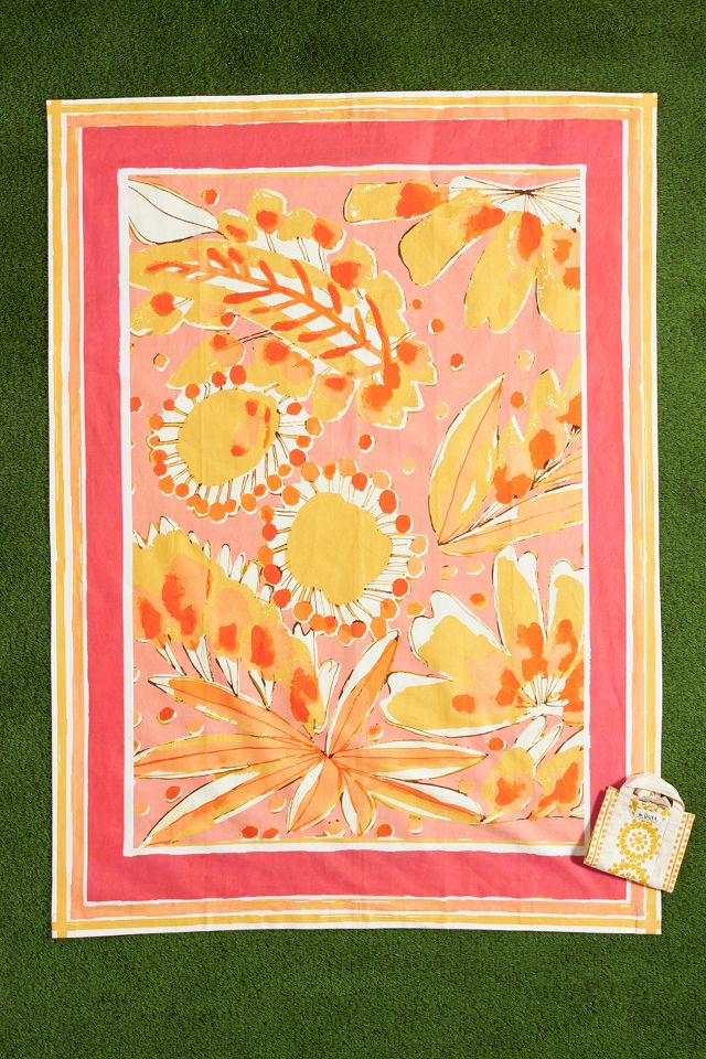 Vera for Anthropologie Perennial Picnic Blanket