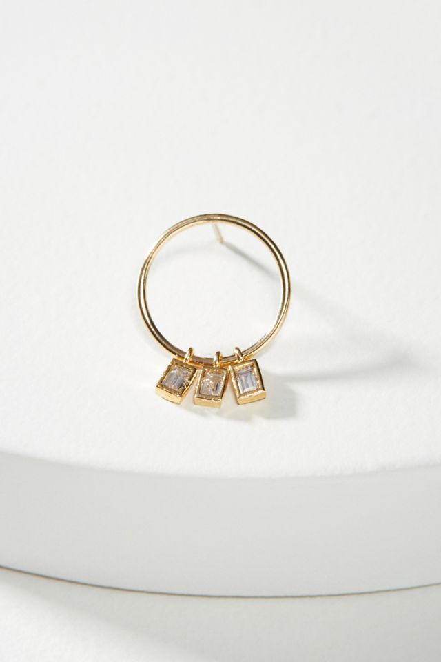 Kozakh Madison Hooped Post Earrings #1