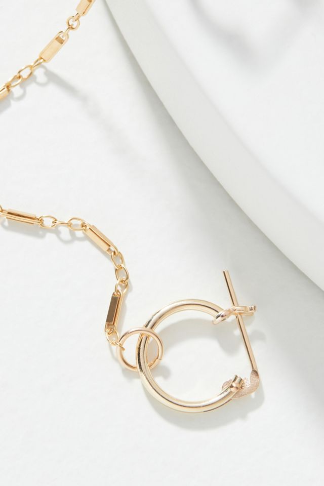 Kozakh Quinny Single Chain Hoop Earring #2