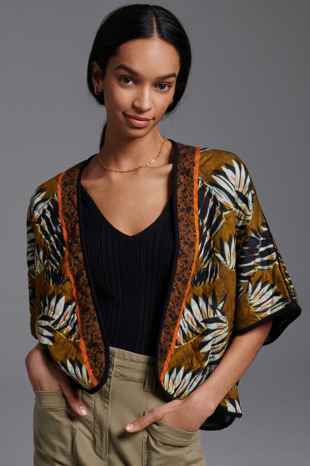 Anthropologie quilted outlet kimono